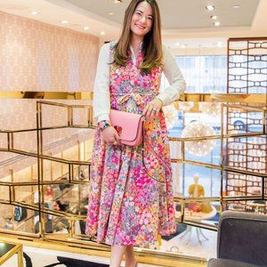 COPY - Kate Spade Floral Dots Burnout Midi Dress Worn 1x